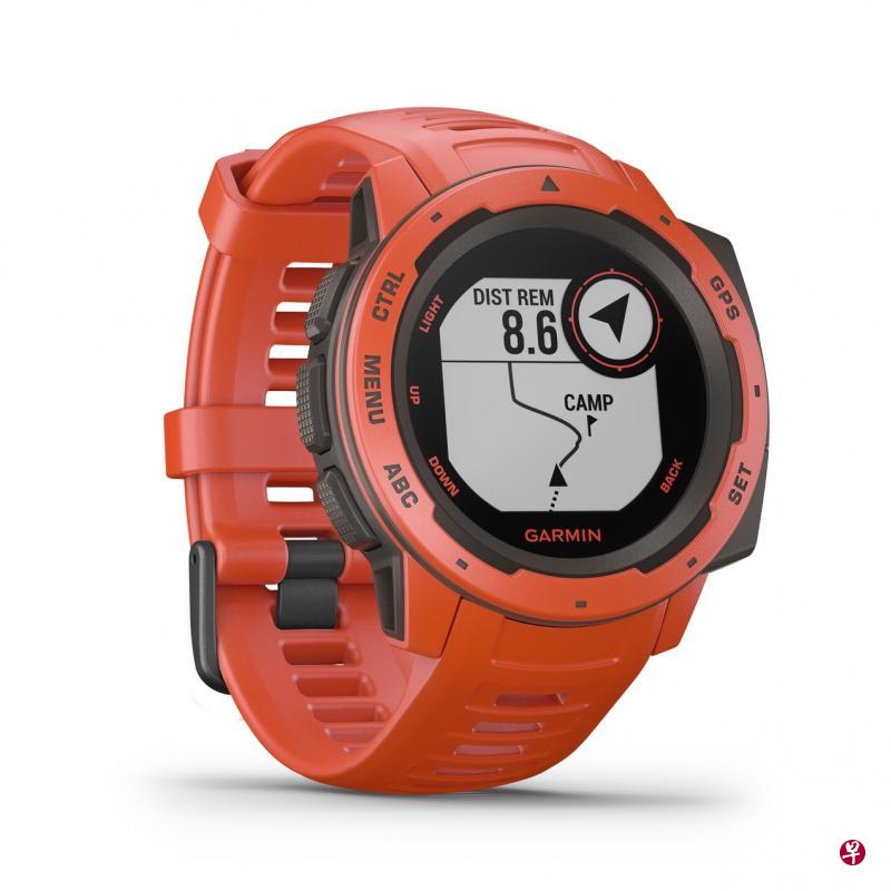 佳明的全新智能腕表Instinct具耐热、抗冲击、防水功能。 (厂商提供) 佳明的全新智能腕表Instinct具耐热、抗冲击、防水功能。 (厂商提供)