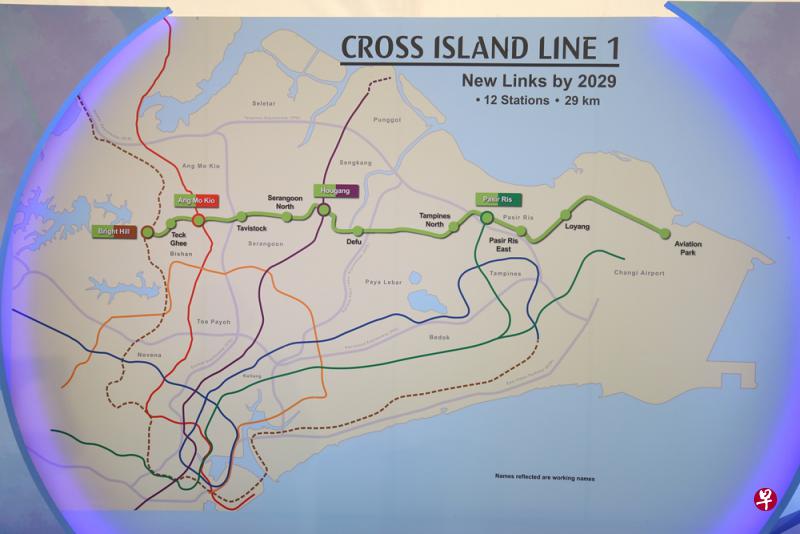 从东往西横贯整个新加坡的地铁跨岛线,第一阶段长约29公里的路线明年动工,预计2029年竣工。(邝启聪摄) 从东往西横贯整个新加坡的地铁跨岛线,第一阶段长约29公里的路线明年动工,预计2029年竣工。(邝启聪摄)