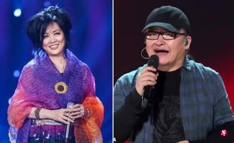 齐豫演唱梅艳芳的《女人花》,右为刘欢。(互联网) 齐豫演唱梅艳芳的《女人花》,右为刘欢。(互联网)