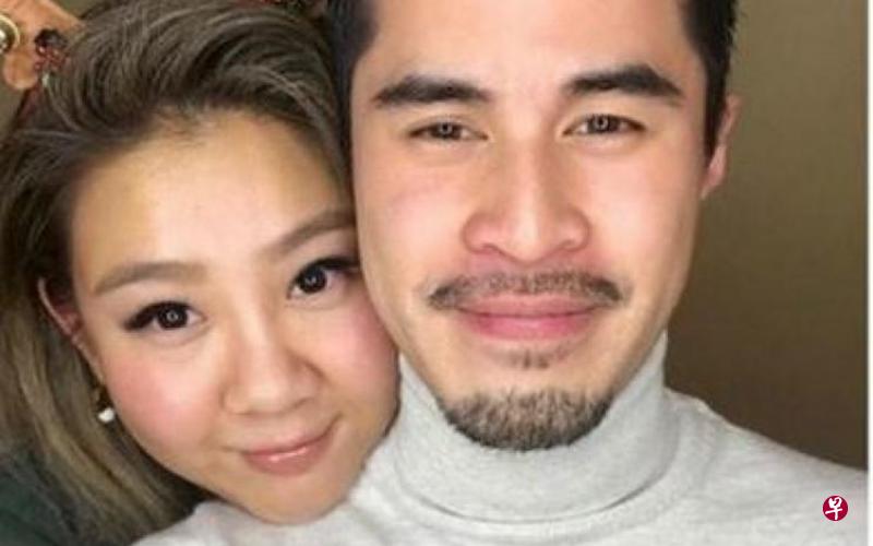 郑欣宜(左)与“胡须男”亲密合照。(互联网) 郑欣宜(左)与“胡须男”亲密合照。(互联网)