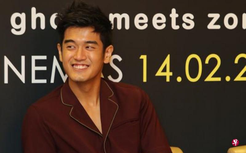 向洋在戏中演丧尸,除了戏末的一句“I Love You”便没有其他对白。(龙国雄摄) 向洋在戏中演丧尸,除了戏末的一句“I Love You”便没有其他对白。(龙国雄摄)