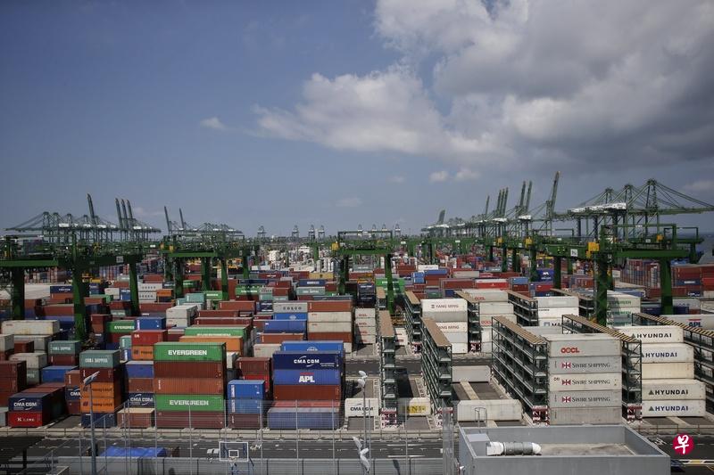 新加坡企业发展局把今年的非石油国内出口和总商品贸易的预测定在零至2%。(档案照片) 新加坡企业发展局把今年的非石油国内出口和总商品贸易的预测定在零至2%。(档案照片)