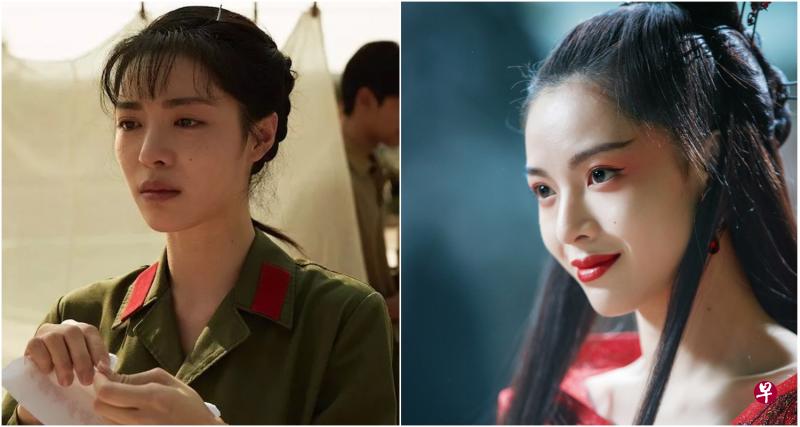 钟楚曦的“聂小倩”(右图)相当破格;右图为她在《芳华》的剧照。(互联网、受访者提供) 钟楚曦的“聂小倩”(右图)相当破格;右图为她在《芳华》的剧照。(互联网、受访者提供)