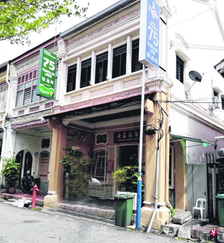 曾锦文在槟城的故居,是一座二层楼建筑物,现已改为旅店。(柯木林摄) 曾锦文在槟城的故居,是一座二层楼建筑物,现已改为旅店。(柯木林摄)