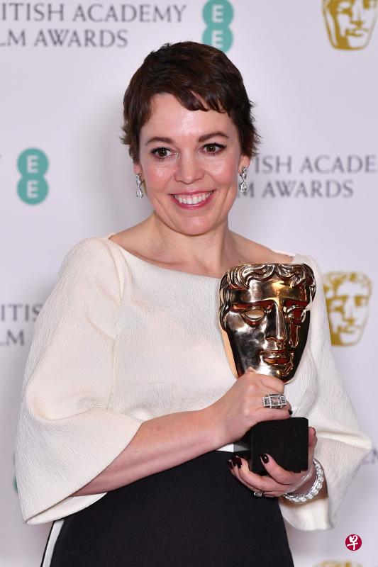 奥利维娅科尔曼在今年的英国电影学院奖封影后。(法新社) 奥利维娅科尔曼在今年的英国电影学院奖封影后。(法新社)