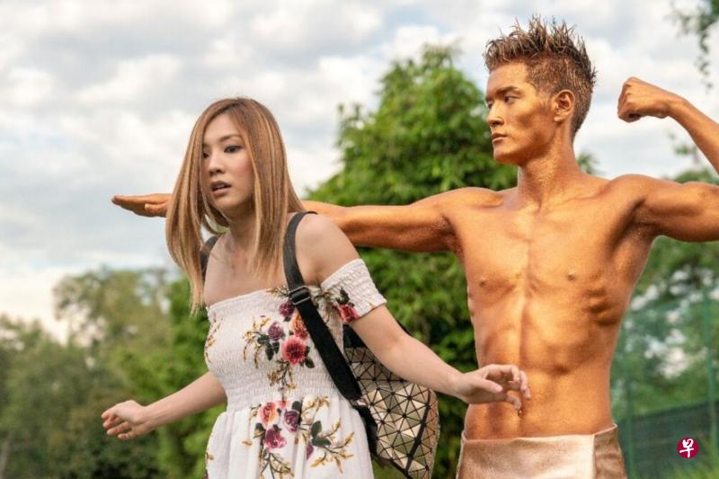 《女鬼爱上尸》由向洋(右)、黄晶玲主演。(档案照) 《女鬼爱上尸》由向洋(右)、黄晶玲主演。(档案照)