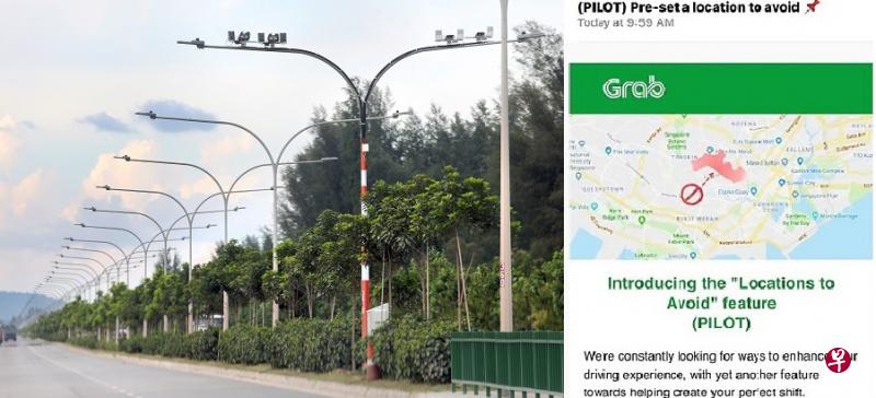 Grab测试新应用功能,让司机可选择“避开”某些地区载客。(取自网络)左图:这就包括丹那美拉海岸路。(档案照) Grab测试新应用功能,让司机可选择“避开”某些地区载客。(取自网络)左图:这就包括丹那美拉海岸路。(档案照)