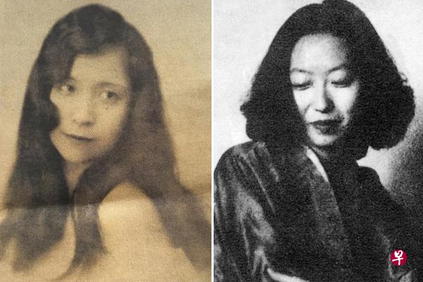 黄逸梵(左)与张爱玲(右)无论拍照的姿势或身体都很相似。(邢广生提供) 黄逸梵(左)与张爱玲(右)无论拍照的姿势或身体都很相似。(邢广生提供)
