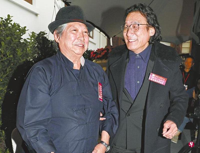 梁家辉(右)赞洪金宝愿意提携新人。(互联网) 梁家辉(右)赞洪金宝愿意提携新人。(互联网)