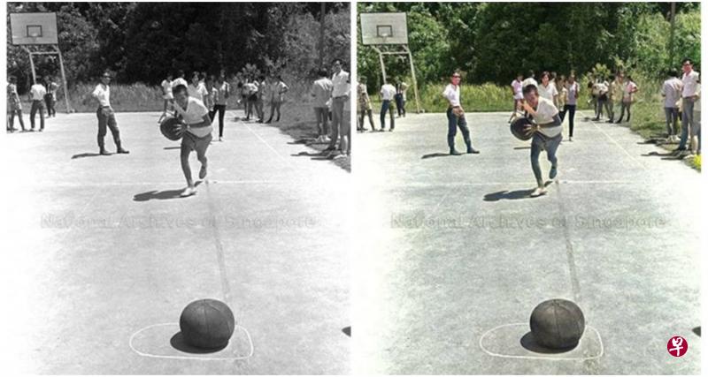 李显龙总理在面簿贴出一张自己在外展学校的老照片,说自己用colourise.sg为老照片上色,觉得挺好玩的。(取自总理面簿) 李显龙总理在面簿贴出一张自己在外展学校的老照片,说自己用colourise.sg为老照片上色,觉得挺好玩的。(取自总理面簿)