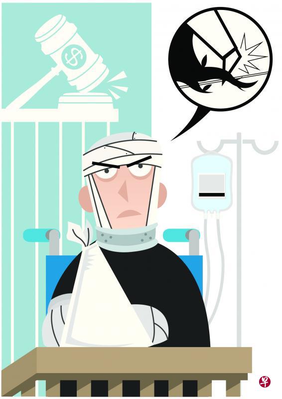 受了伤谁来赔?(插图∕陈锐勤) 受了伤谁来赔?(插图∕陈锐勤)