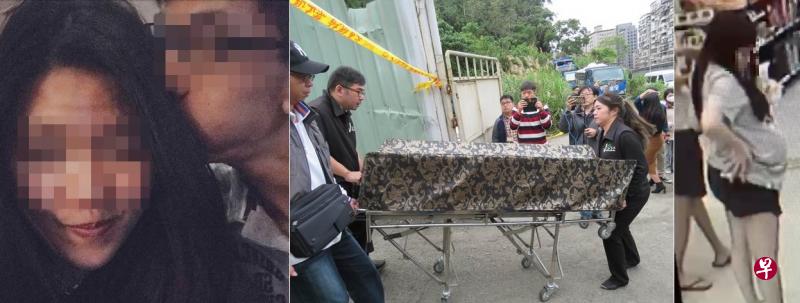 左到右:金发男和狮城女甜蜜合照。(档案照)/女婴尸被抬出。/狮城女在台北逛街的孕肚照曝光。(自由时报) 左到右:金发男和狮城女甜蜜合照。(档案照)/女婴尸被抬出。/狮城女在台北逛街的孕肚照曝光。(自由时报)