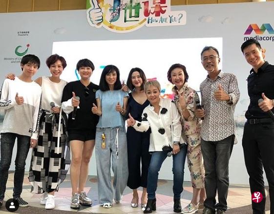 《好世谋》主演卢楷浚(左)、雅慧、陈莉萍、米雪、许美珍、朱莉莉、林茹萍、叶世品与陈伟恩。(照片来自新传媒星艺经纪) 《好世谋》主演卢楷浚(左)、雅慧、陈莉萍、米雪、许美珍、朱莉莉、林茹萍、叶世品与陈伟恩。(照片来自新传媒星艺经纪)