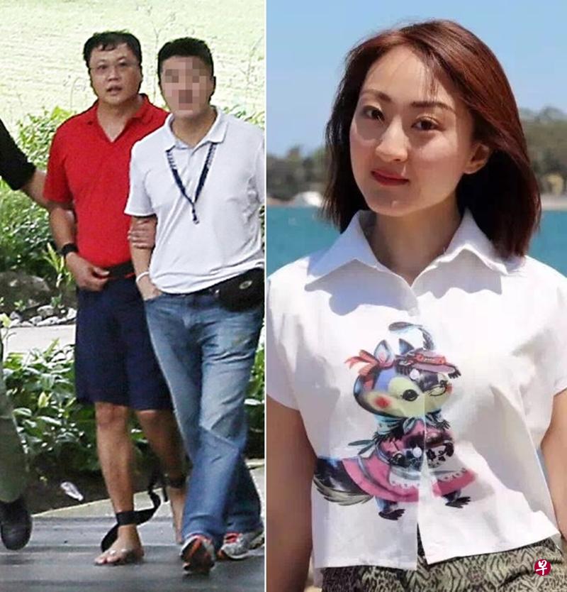 被告邱贵福(左)与死者崔雅洁。(档案照) 被告邱贵福(左)与死者崔雅洁。(档案照)