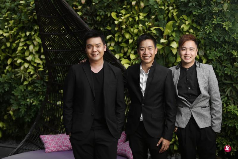 中为《光》片导演郭修篆。庄仲维(左)与张顺源(右)片中演出兄弟。(叶振忠摄) 中为《光》片导演郭修篆。庄仲维(左)与张顺源(右)片中演出兄弟。(叶振忠摄)