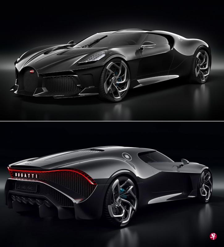 布加迪发布史上最贵的跑车La Voiture Noire。（互联网）