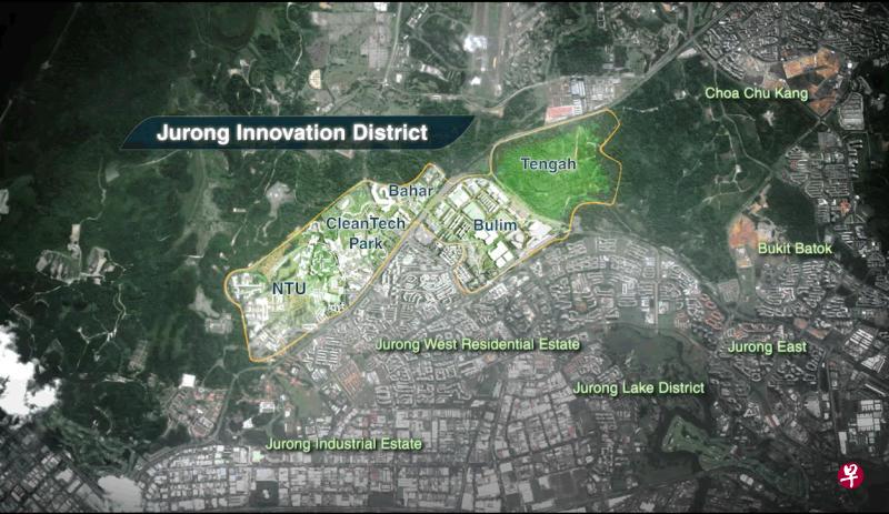 市区重建局将公布滨海湾、裕廊创新区和榜鹅数码园区的三维地下空间规划图。图为裕廊创新区位置图。(裕廊集团提供) 市区重建局将公布滨海湾、裕廊创新区和榜鹅数码园区的三维地下空间规划图。图为裕廊创新区位置图。(裕廊集团提供)