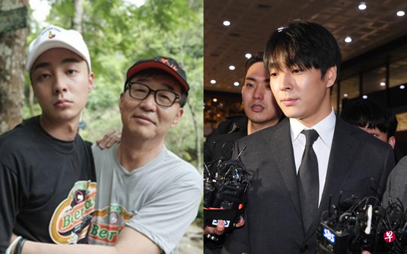 Roy Kim(左图左)与教授父亲合影。崔钟训(右图)承认为酒驾向警方行贿。(互联网) Roy Kim(左图左)与教授父亲合影。崔钟训(右图)承认为酒驾向警方行贿。(互联网)