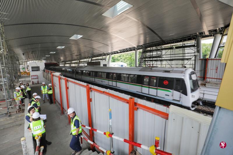 坎贝拉站建造工程目前已完成约75%,预计可在今年底圣诞节前启用。(林国明摄) 坎贝拉站建造工程目前已完成约75%,预计可在今年底圣诞节前启用。(林国明摄)