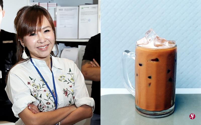 陈素玲用冰咖啡泼向前夫女友。(档案照) 陈素玲用冰咖啡泼向前夫女友。(档案照)
