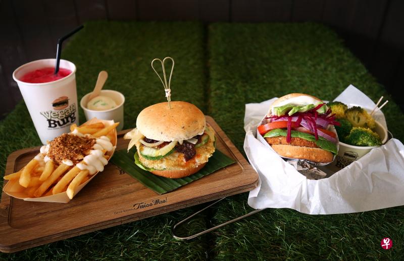 VeganBurg主打素食快餐。(档案照片) VeganBurg主打素食快餐。(档案照片)