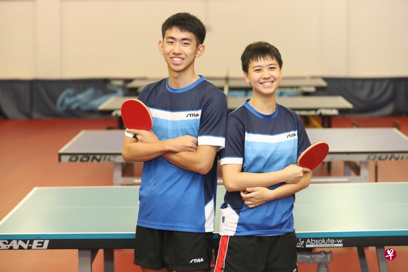 冯耀恩(左)和魏睿萱在混双资格赛首轮收获对手退赛大礼,只是次轮不敌西班牙组合。(档案照片) 冯耀恩(左)和魏睿萱在混双资格赛首轮收获对手退赛大礼,只是次轮不敌西班牙组合。(档案照片)