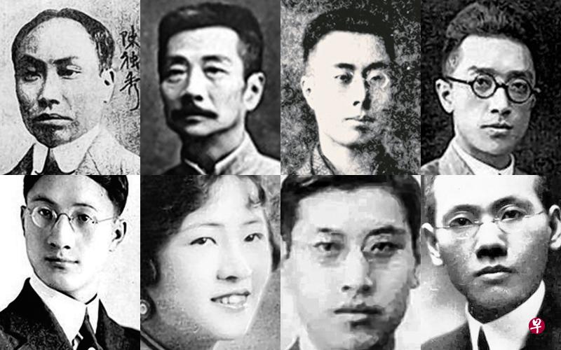 五四新文学的推动者与作家。上排左起:陈独秀、鲁迅、周作人、胡适;下排左起:徐志摩、林徽因、戴望舒、梁遇春。(互联网) 五四新文学的推动者与作家。上排左起:陈独秀、鲁迅、周作人、胡适;下排左起:徐志摩、林徽因、戴望舒、梁遇春。(互联网)