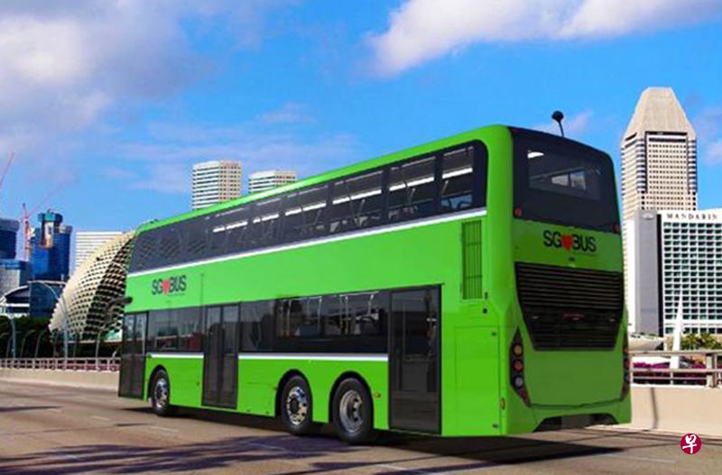 陆交局新添购的100辆三车门双层巴士,第三个车门将设在车厢最尾端。(陆交局提供) 陆交局新添购的100辆三车门双层巴士,第三个车门将设在车厢最尾端。(陆交局提供)