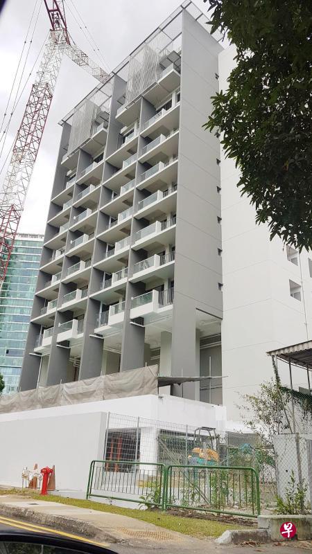Laurel Tree公寓外观,看起来只剩一些小施工。(受访者提供) Laurel Tree公寓外观,看起来只剩一些小施工。(受访者提供)