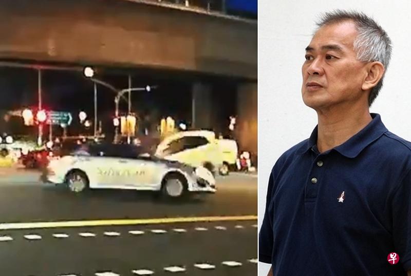 德士和轿车在交界处相撞，酿1死5伤惨案。（档案照）