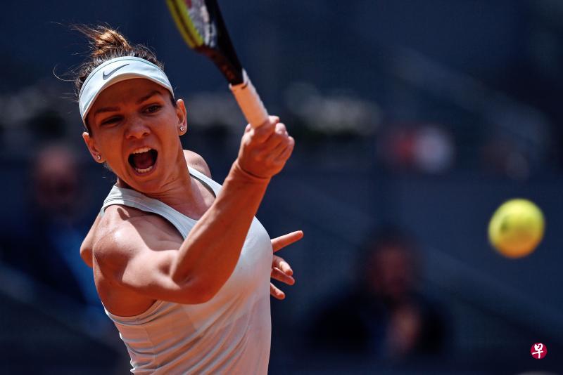 ▲西蒙娜强势打进马德里公开赛第三轮。(法新社) ▲西蒙娜强势打进马德里公开赛第三轮。(法新社)