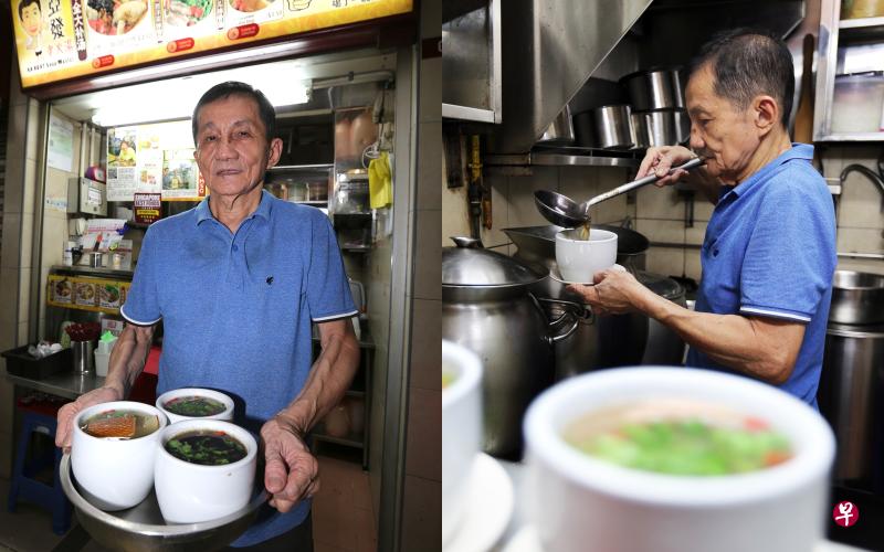 73岁的李益光说,每天工作15个小时真的很辛苦,但因 为爱吃又爱煮,打算做到不能做为止。(庄耿闻摄) 73岁的李益光说,每天工作15个小时真的很辛苦,但因 为爱吃又爱煮,打算做到不能做为止。(庄耿闻摄)