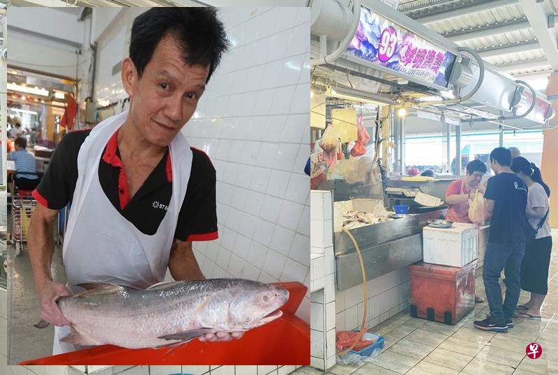 记者走访大巴窑和碧山一带巴刹,午鱼已被抢购一空。(洪璐华摄) 记者走访大巴窑和碧山一带巴刹,午鱼已被抢购一空。(洪璐华摄)