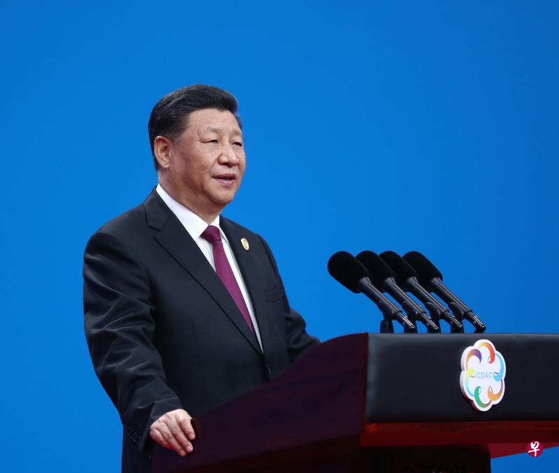 5月15日,中国国家主席习近平在北京国家会议中心出席亚洲文明对话大会开幕式。(新华社) 5月15日,中国国家主席习近平在北京国家会议中心出席亚洲文明对话大会开幕式。(新华社)