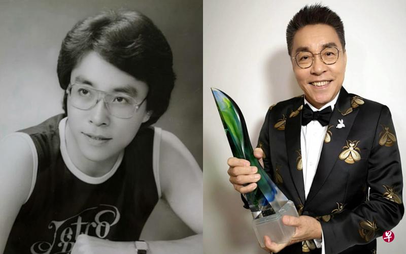 左图:年轻时的陈澍城才华横溢。(受访者提供)右图:陈澍城成为电视明星前是味精销售员。(档案照) 左图:年轻时的陈澍城才华横溢。(受访者提供)右图:陈澍城成为电视明星前是味精销售员。(档案照)