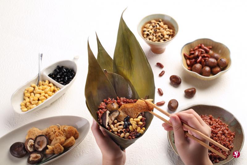 豆先生推出素肉粽。(商家提供) 豆先生推出素肉粽。(商家提供)