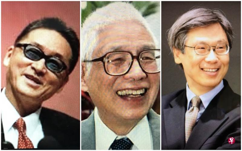 (左起)李敖,周策纵教授,王德威教授。(互联网) (左起)李敖,周策纵教授,王德威教授。(互联网)