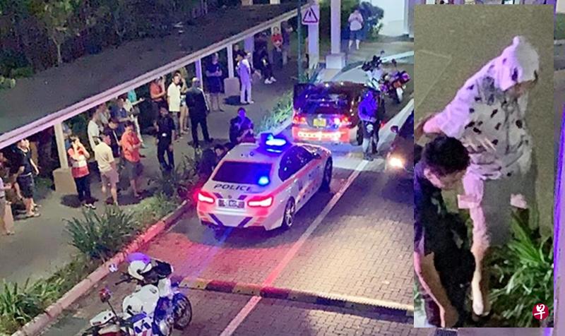 男司机把轿车停下后弃车逃。(读者提供) 男司机把轿车停下后弃车逃。(读者提供)