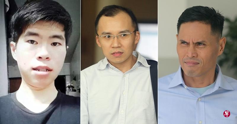 不幸逝世的民防服役人员郭俨进中士(左图,档案照),消防队长钟志文中尉(中)与副队长纳詹一级高级准尉(右)。(海峡时报) 不幸逝世的民防服役人员郭俨进中士(左图,档案照),消防队长钟志文中尉(中)与副队长纳詹一级高级准尉(右)。(海峡时报)