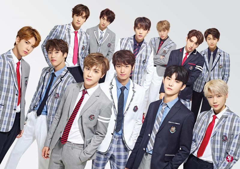 韩国新晋男团The Boyz由12名花美男组成。(互联网) 韩国新晋男团The Boyz由12名花美男组成。(互联网)