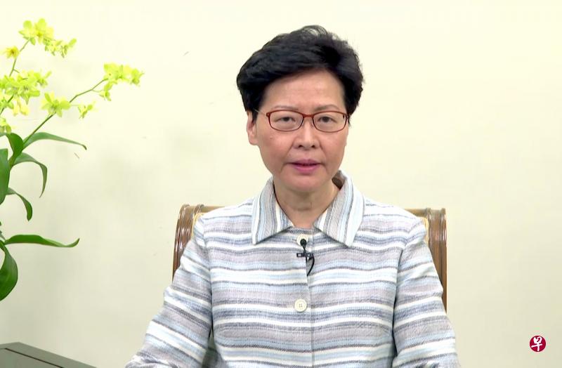 香港特首林郑月娥昨天(12日)在专访中,以母亲无法纵容儿子吵闹的任性行为比喻此次反对修订《逃犯条例》示威。(香港中通社) 香港特首林郑月娥昨天(12日)在专访中,以母亲无法纵容儿子吵闹的任性行为比喻此次反对修订《逃犯条例》示威。(香港中通社)