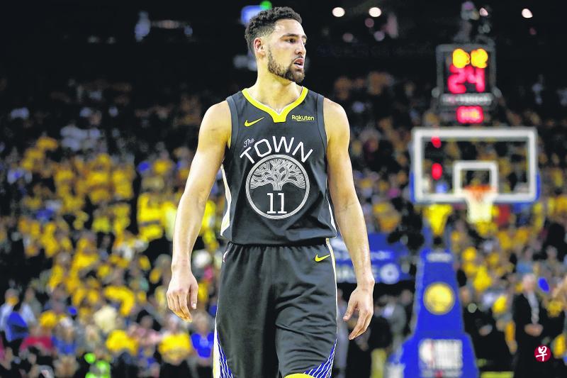 ▲汤普森会不会继续留在勇士,或在勇士终老?(法新社) ▲汤普森会不会继续留在勇士,或在勇士终老?(法新社)