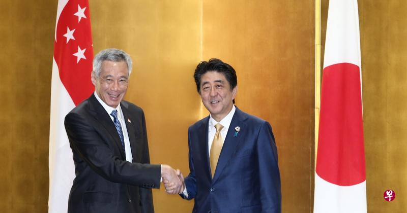 李显龙总理应日本首相安倍晋三之邀，出席第14届二十国集团领导人峰会。（陈渊庄摄）
