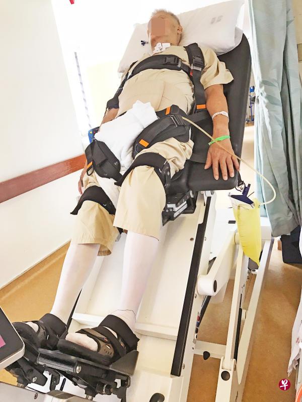 车祸造成刘义周肩膀以下瘫痪。(受访者提供) 车祸造成刘义周肩膀以下瘫痪。(受访者提供)