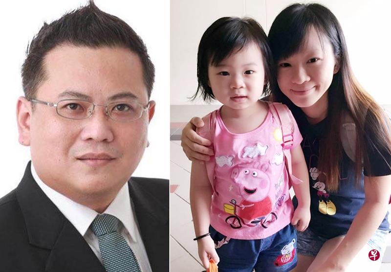 被告张锦兴(左)当房地产经纪期间风光一时,年薪高达20万元。张锦兴涉嫌谋杀怀孕6个月的妻子钟佩珊及4岁女儿张梓宁(右图)。(档案照) 被告张锦兴(左)当房地产经纪期间风光一时,年薪高达20万元。张锦兴涉嫌谋杀怀孕6个月的妻子钟佩珊及4岁女儿张梓宁(右图)。(档案照)