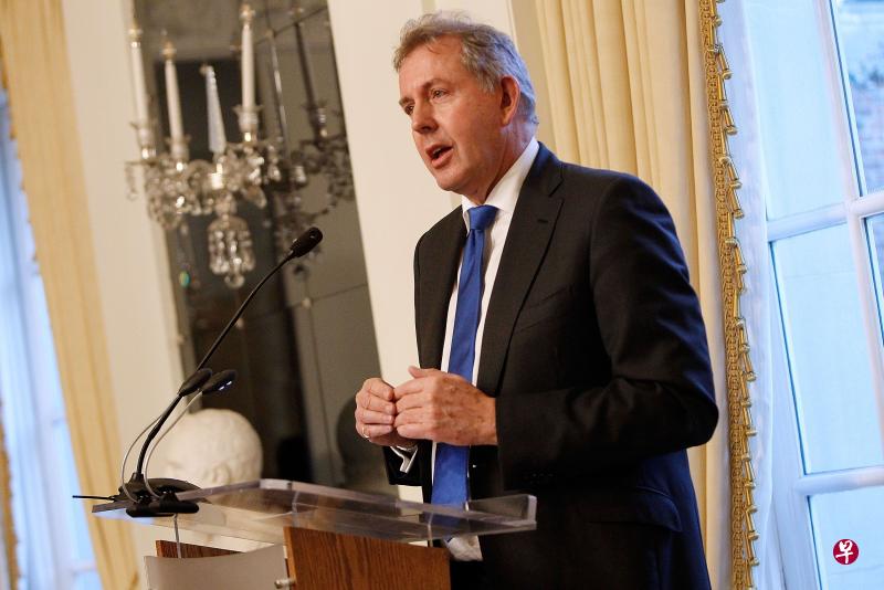 英国驻美国大使达罗克。(法新社) 英国驻美国大使达罗克。(法新社)