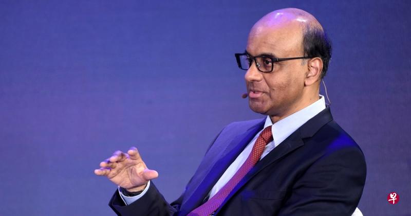 国务资政兼社会政策统筹部长尚达曼。(法新社) 国务资政兼社会政策统筹部长尚达曼。(法新社)