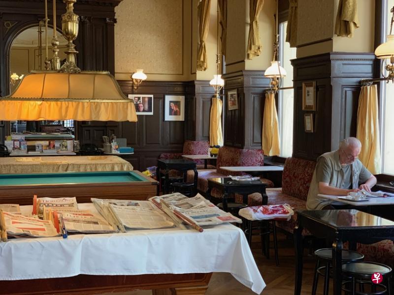 Sperl Cafe保留了维也纳咖啡馆的精神。(叶孝忠摄) Sperl Cafe保留了维也纳咖啡馆的精神。(叶孝忠摄)