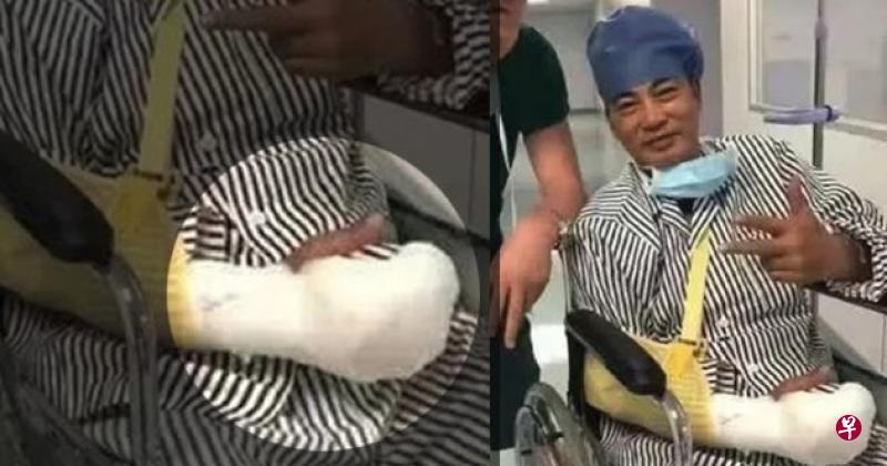 任达华中刀回港二度手术成功,右手可以活动,今有望转普通病房。(互联网) 任达华中刀回港二度手术成功,右手可以活动,今有望转普通病房。(互联网)