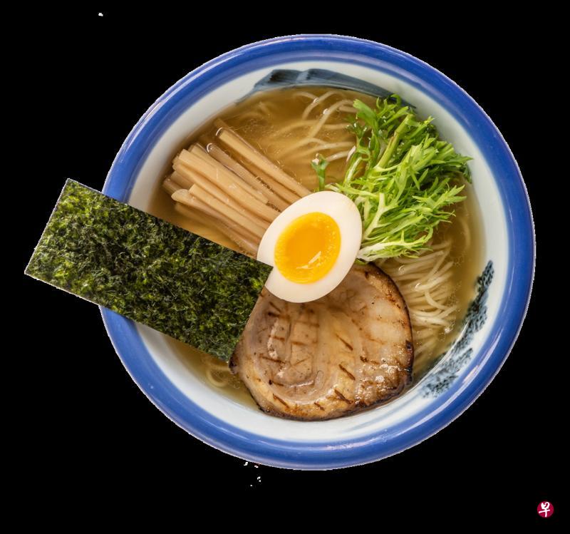 阿夫利的经典柚子盐拉面。 阿夫利的经典柚子盐拉面。